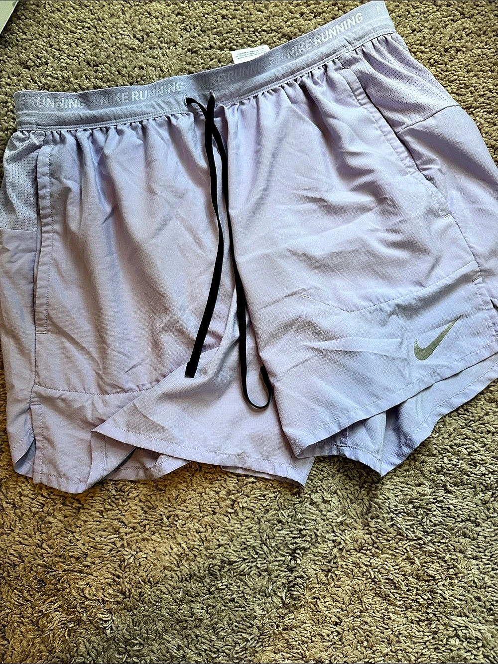 Nike Stride Dri-FIT Running Shorts in Pink Size Medium